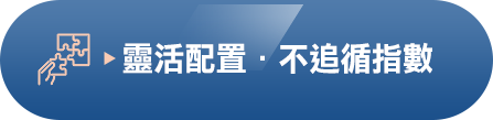 靈活配置，不追循指數，基金投資跳脫新興市場框架，囊括更低風險的成熟國家，配置較指數更分散